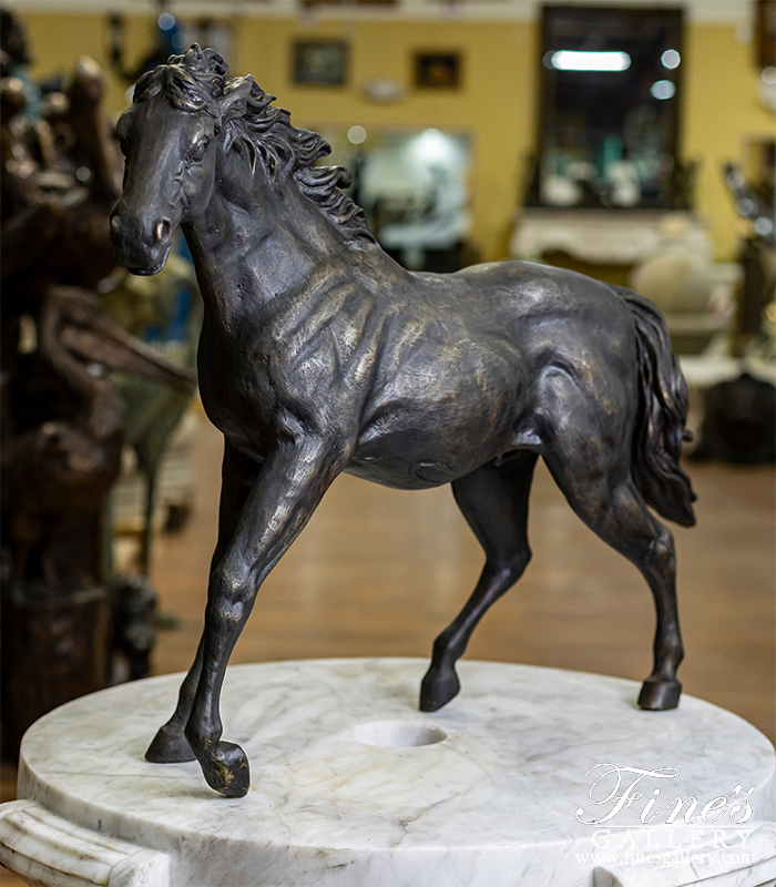 Bronze Statues  - Wild Horse Bronze Statue - BS-887